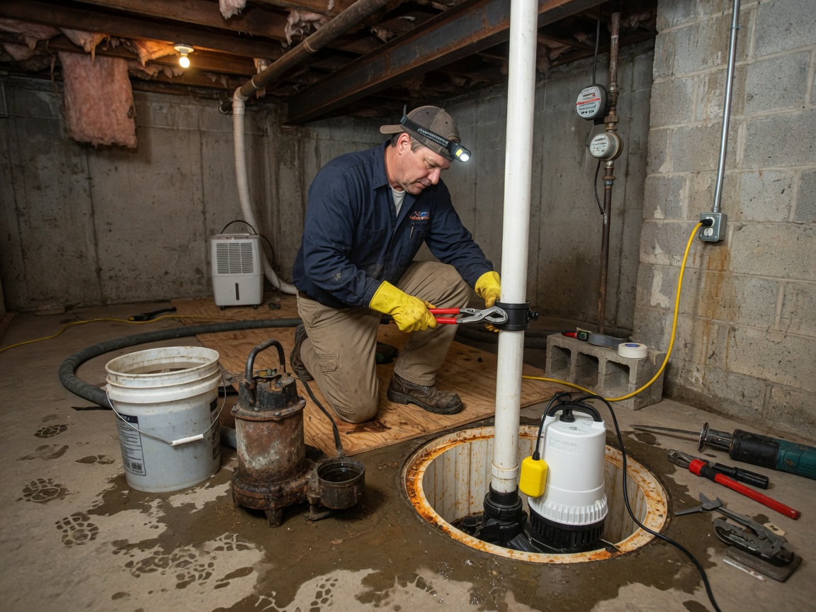 Sump Pump Replacement in Akron, OH